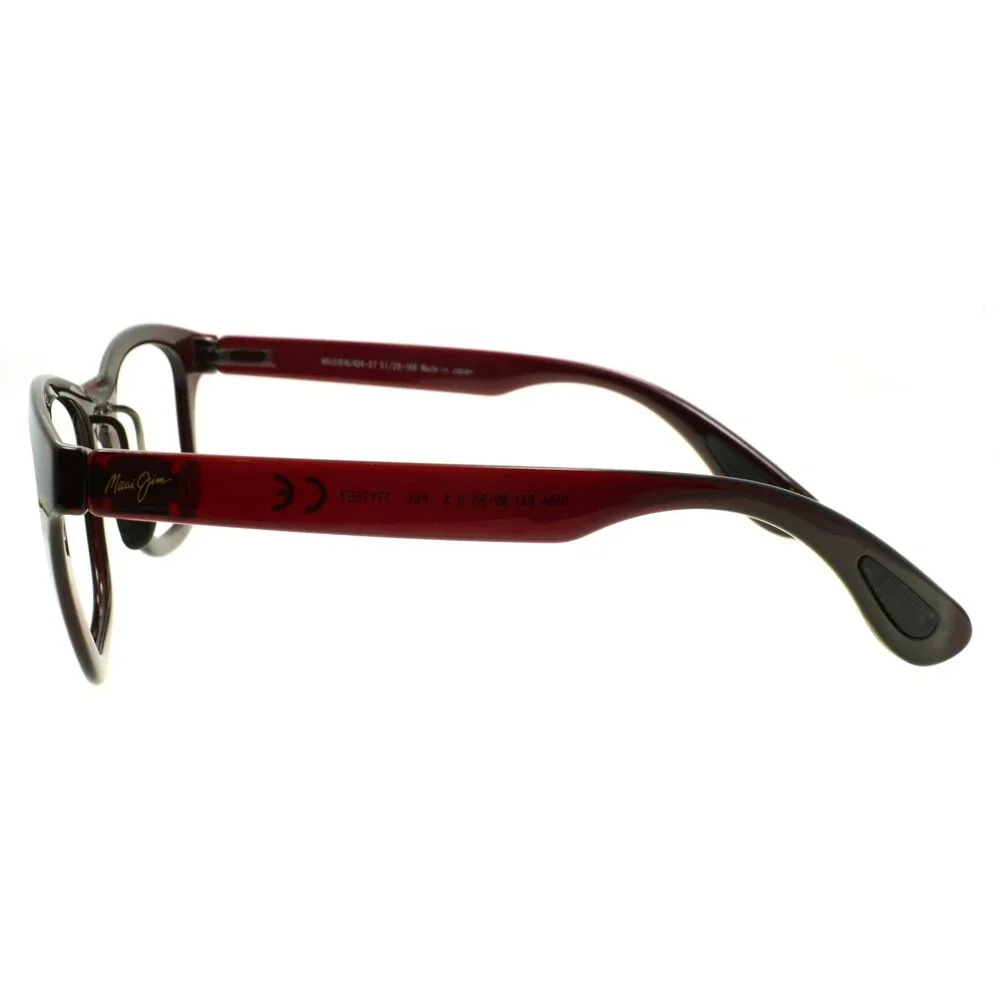 Maui Jim Hana Bay MJ434-07 FRAME ONLY Sunglasses Red Burgundy - Picture 3 of 6